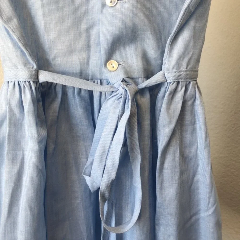 Vintage 80s Peaches 'N Cream kids dress spring summer Easter